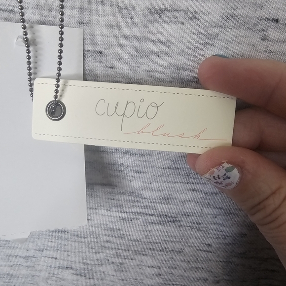 Cupio Blush Tee Shirt Dress Size Small Gray Stretchy Soft Loungewear - Picture 7 of 11